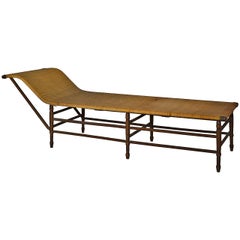 Sculptural 19th Century Caned Daybed Recamier