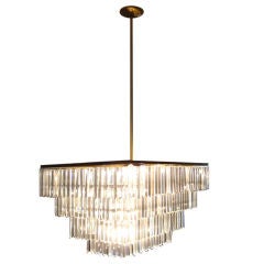 Monumental Crystal Chandelier by Camer