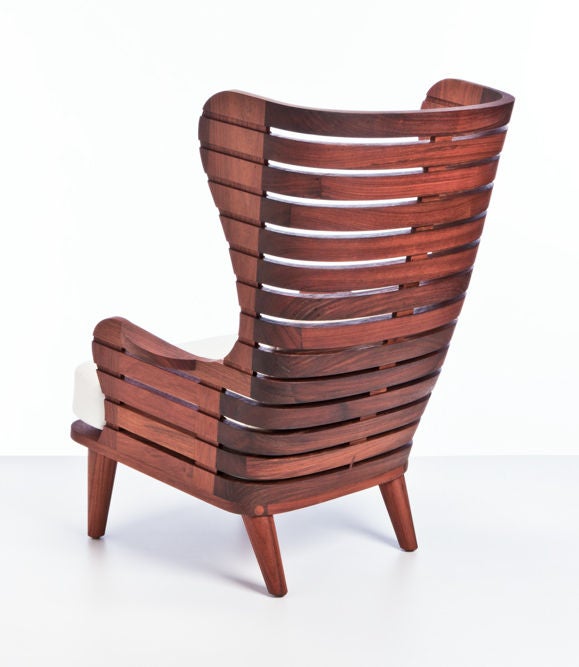 Matt Stoich - Linear Wing Chair and Ottoman, Indoor/Outdoor In Excellent Condition In San Francisco, CA