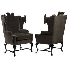 Arturo Pani Wingback Chairs 3