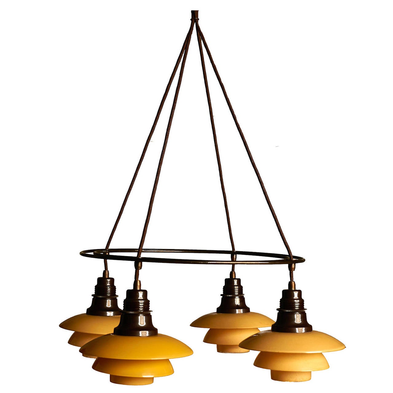 Poul Henningsen Double Ring Chandelier For Sale