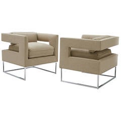 Milo Baughman, Cut-Out Lounge Chairs 5