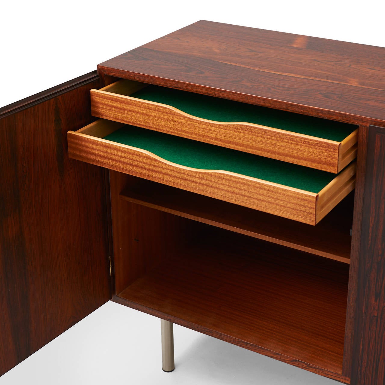 Mid-20th Century Omann Jun, Pair of Rosewood Cabinets