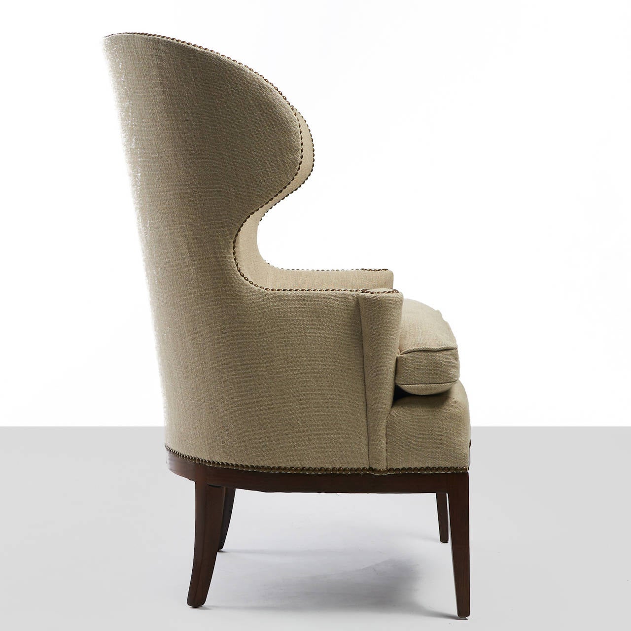 Mid-Century Modern Edward Wormley Early Wing Chairs