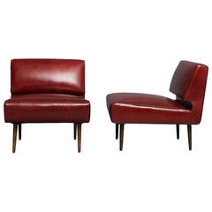 Edward Wormley Channel Back Chairs, Model No. 4827 2