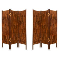 Pair of Rosewood Screens