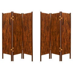 Pair of Rosewood Screens