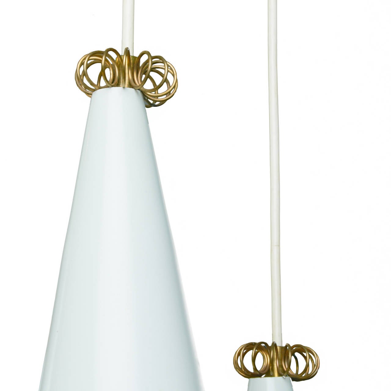 Brass Pendant Chandelier Designed by Mauri Almari for Idman