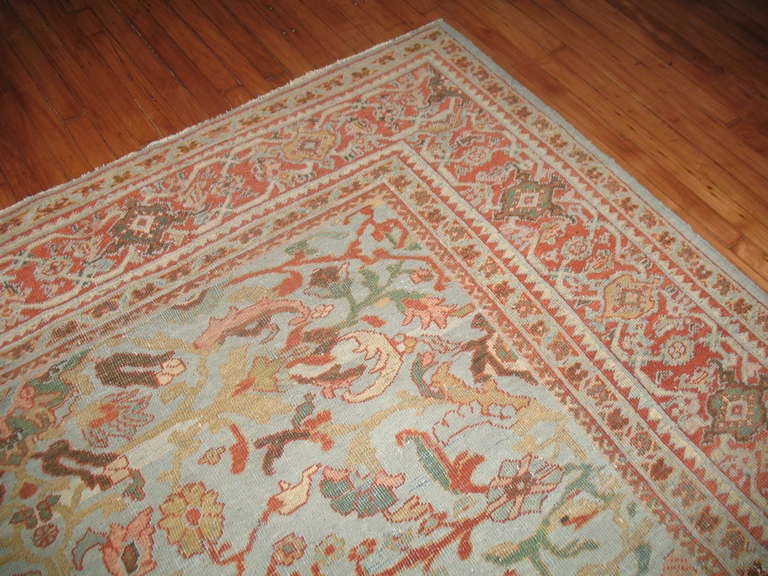 blue and grey rug