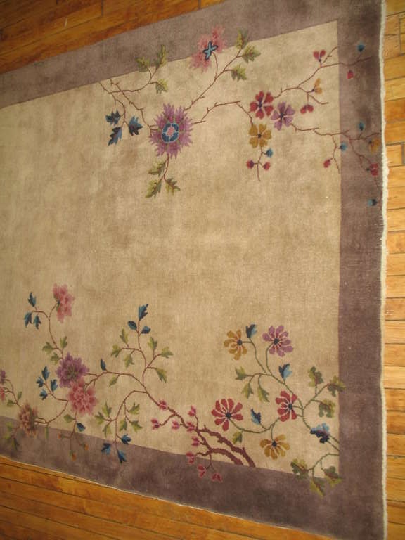 Black Forest Chinese Art Deco Rare Gallery Rug