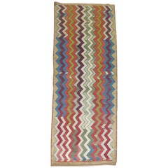 Vintage Turkish Tulu Runner 6
