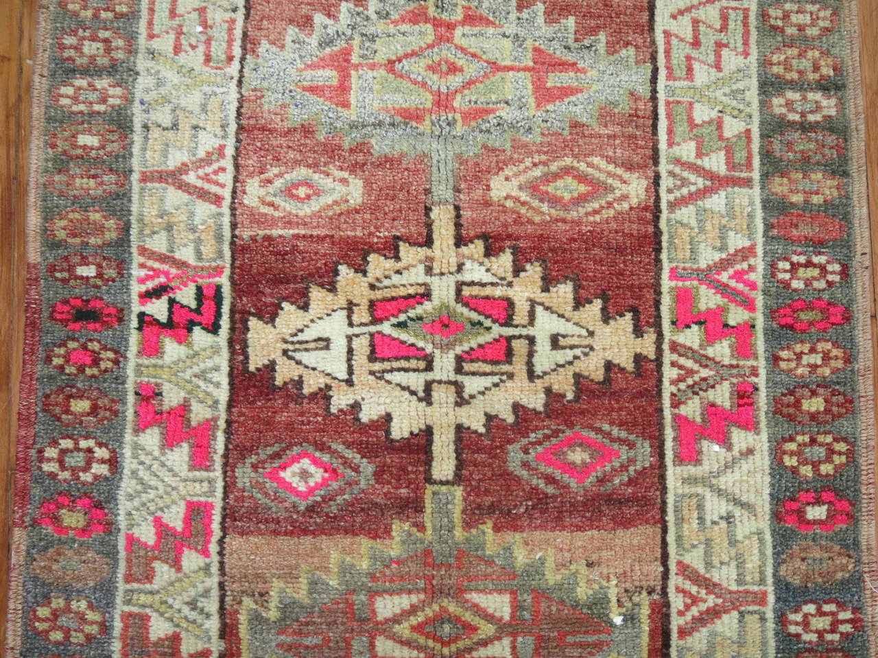 A Mid-Century Turkish Anatolian village runner rug.