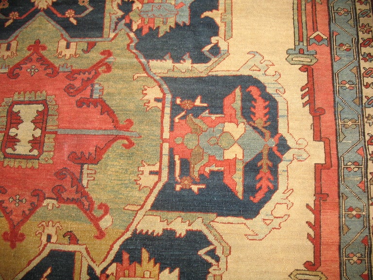 19th Century Serapi Rug, circa 1870 In Excellent Condition In New York, NY