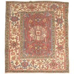 Persian Square Heriz Rug