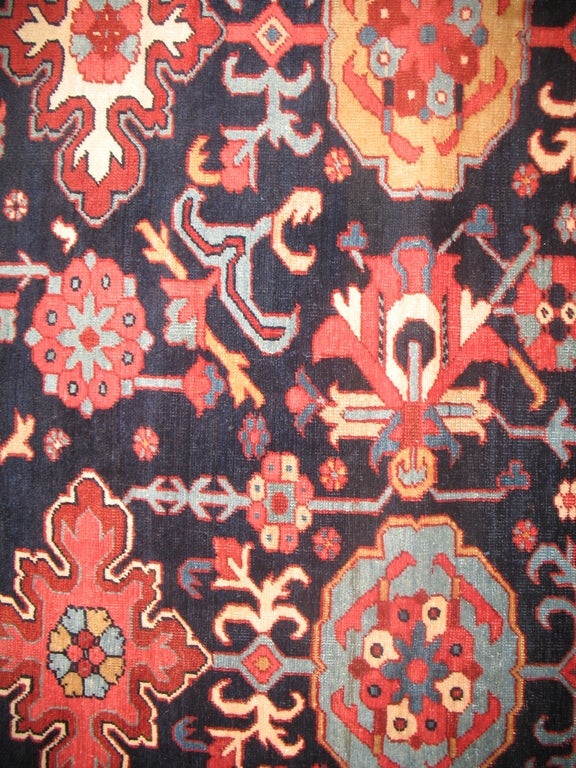 19th Century Persian Serapi Oversize Carpet For Sale