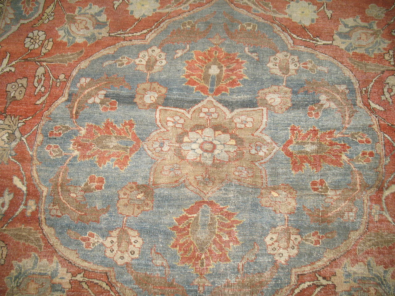 Antique Persian Tabriz Rug In Excellent Condition For Sale In New York, NY