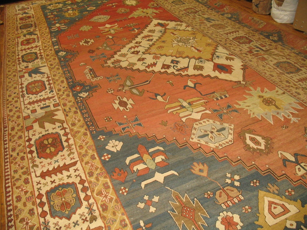 Antique Bakshaish Rug For Sale at 1stdibs