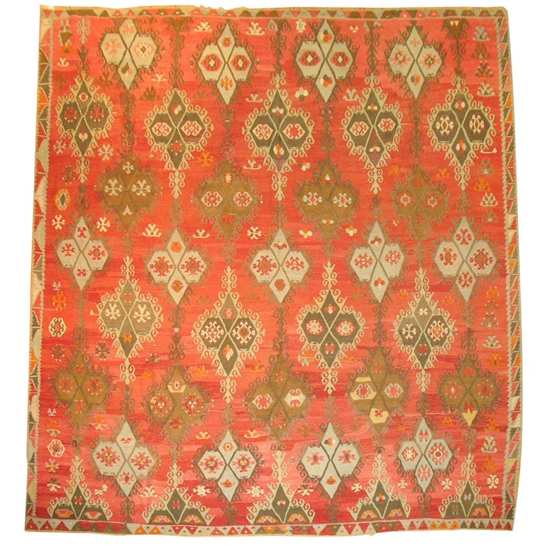 Antique Turkish Kilim Rug For Sale at 1stdibs
