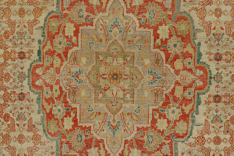 A classical Persian medallion Khorassan rug with breathtaking colors and great patina. The perfect piece for anyone who appreciates an antique Rug.

9'10'' x 15'

The region of Khorassan in northeastern Iran has been famed for Fine rugs and carpets