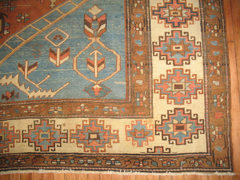 Antique Persian Bakshaish Rug 5