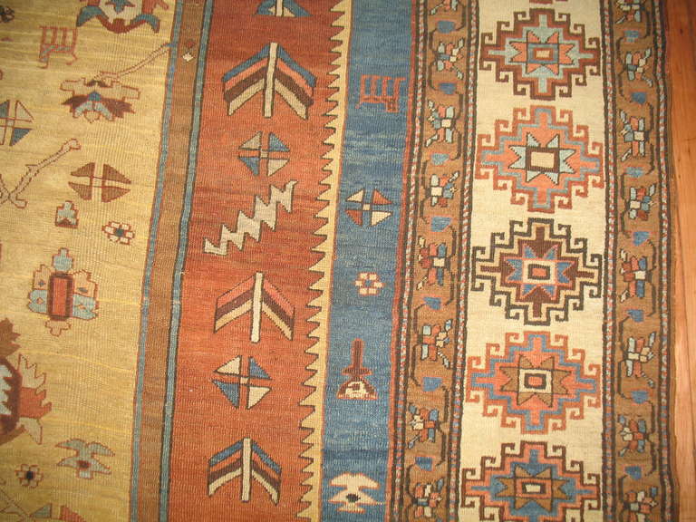 Antique Persian Bakshaish Rug 6