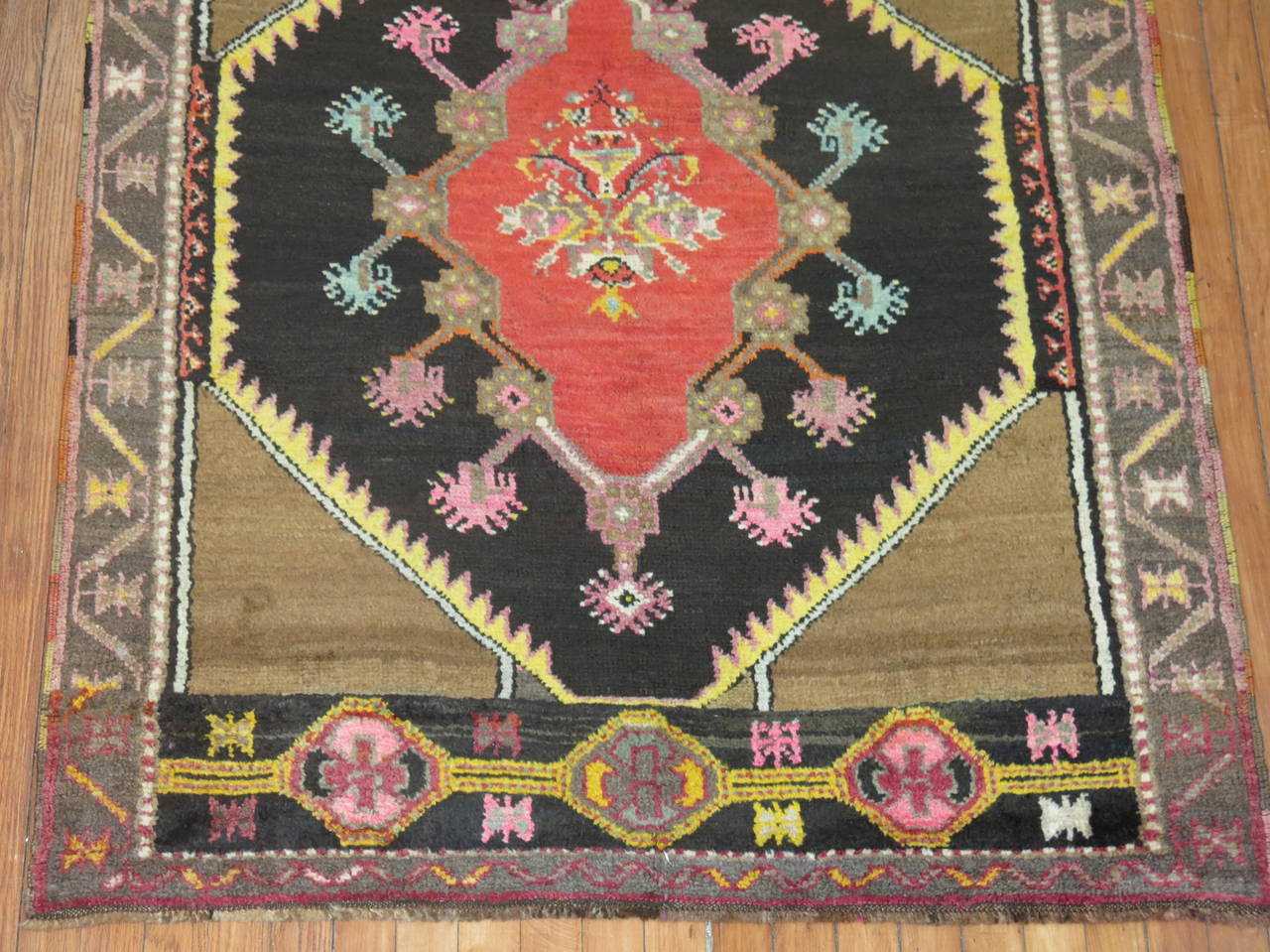 Wool Vintage Turkish Anatolian Throw Rug