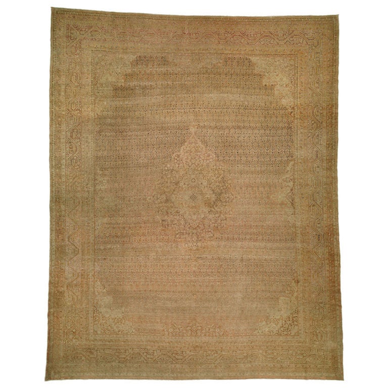 Collection Zabihi Sivas très beau tapis turc pâle du 19ème siècle