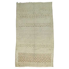 Vintage Turkish Checkered Rug 10