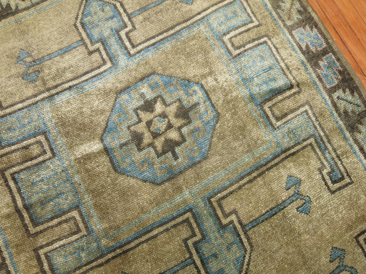 Vintage Turkish Gallery-Size Konya Rug In Excellent Condition In New York, NY