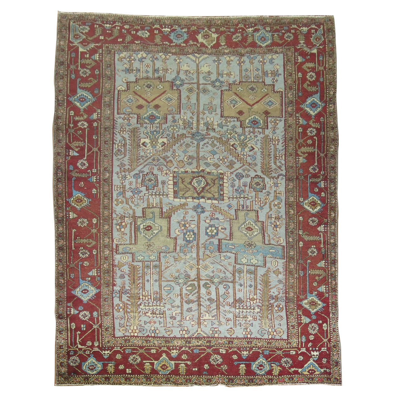Antique Persian Heriz Rug For Sale at 1stdibs