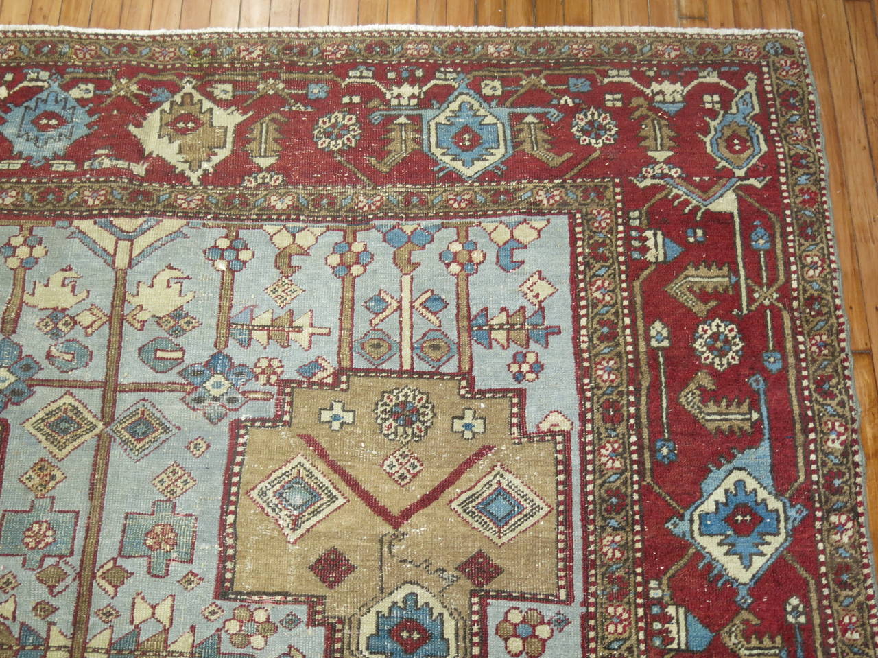Turkish Antique Persian Heriz Rug