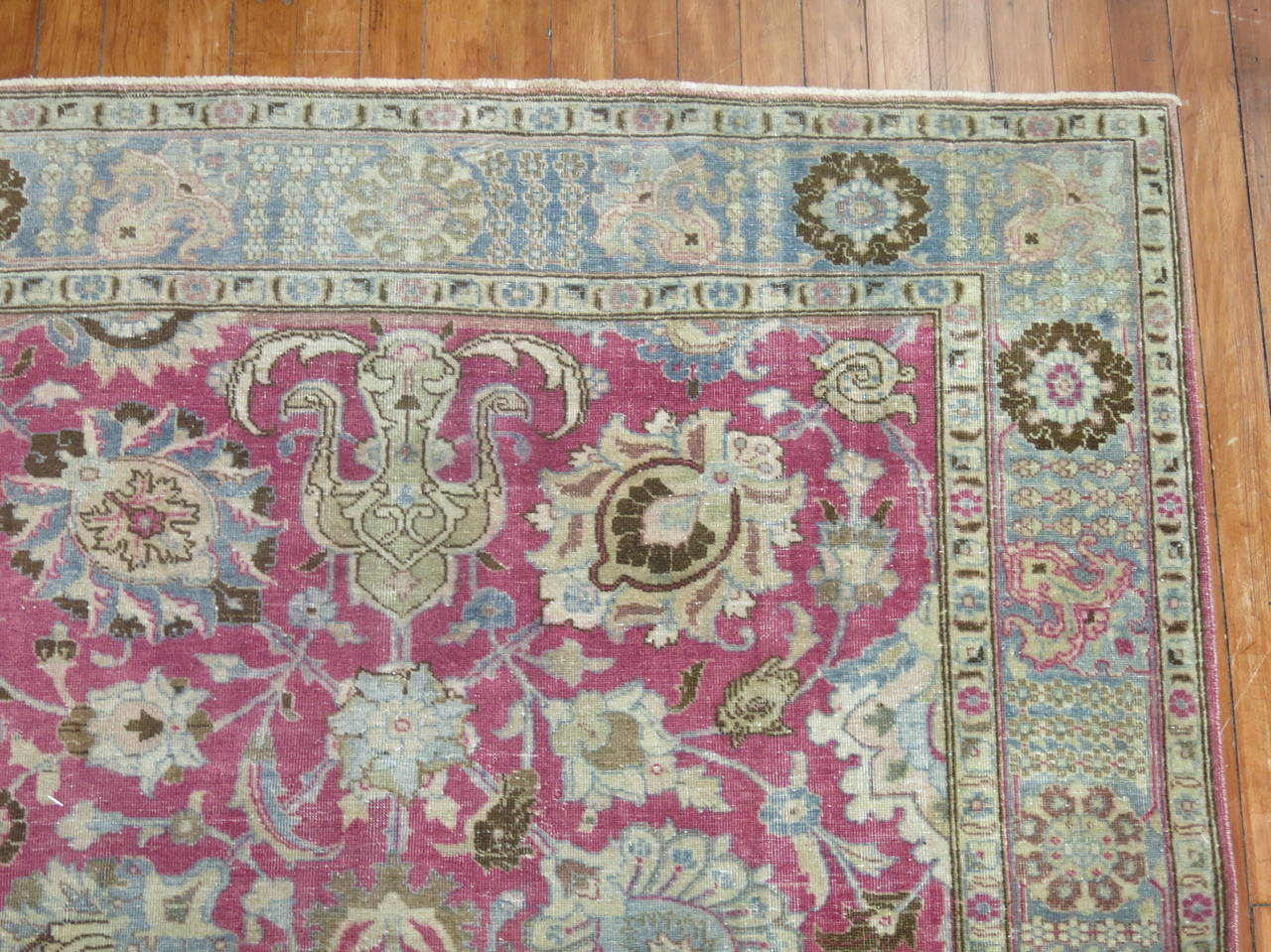 Hand-Woven Persian Tabriz Rug