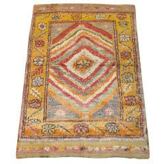 Vintage Turkish Tulu Small rug