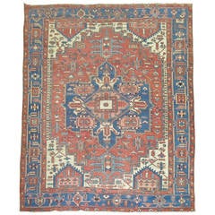 Antique Persian Serapi Rug 4