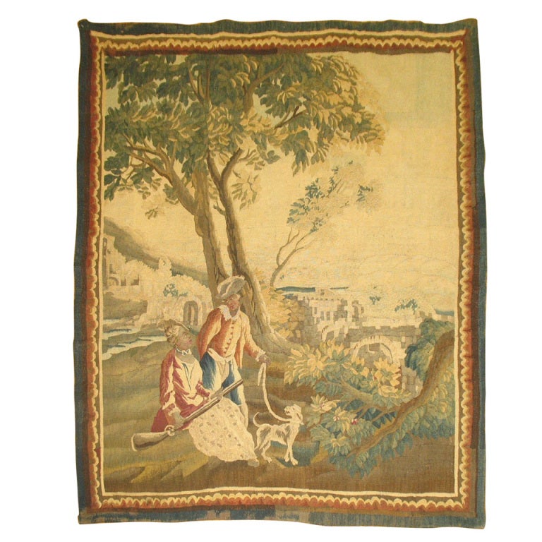 Antique French Tapestry, 18th century For Sale at 1stdibs