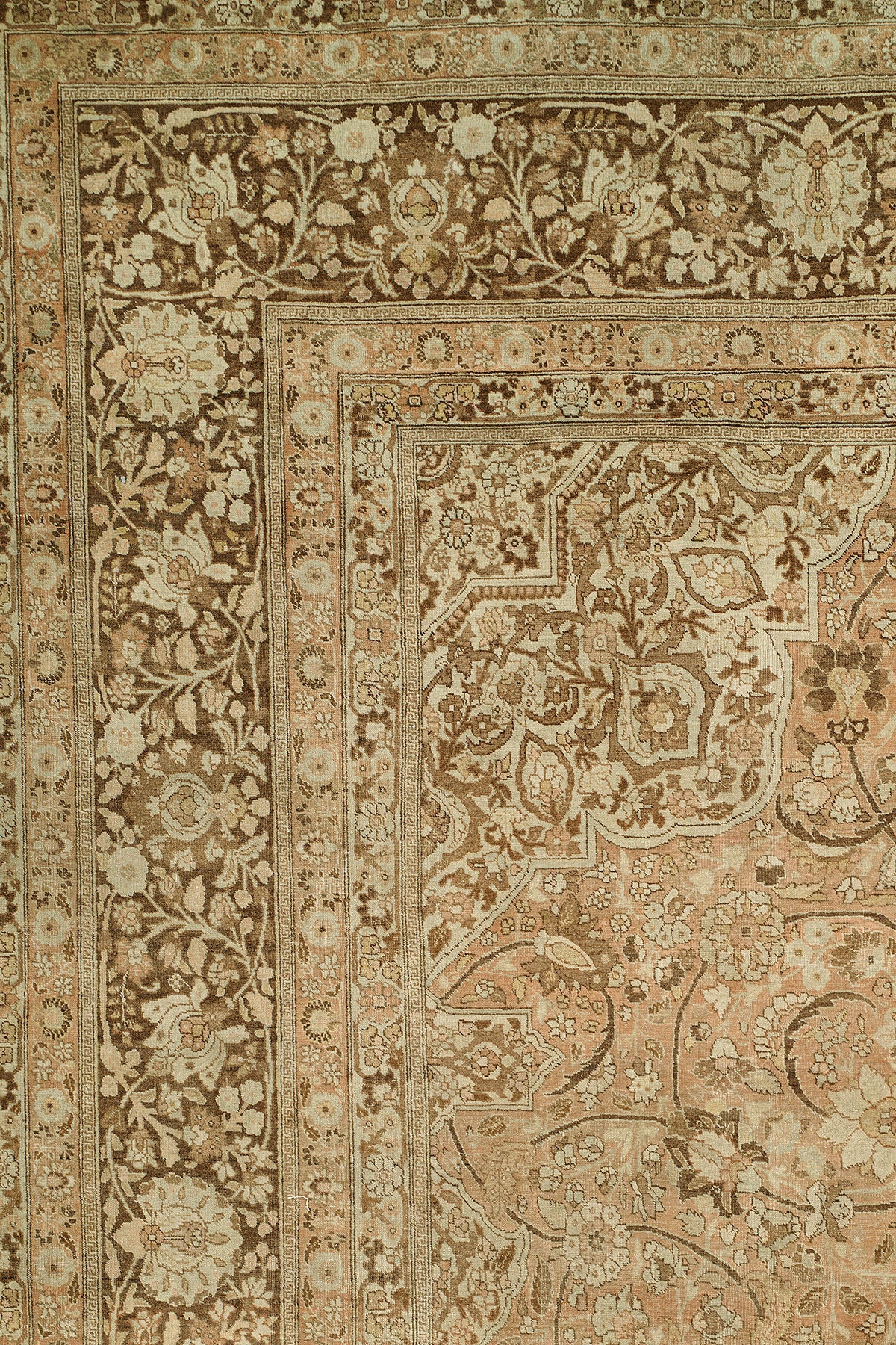 Hand-Woven Elegant Palace Size Antique Persian Tabriz For Sale
