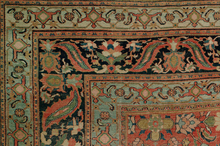 Hand-Knotted Luxurious Oversize Antique Persian Doroksh Rug For Sale