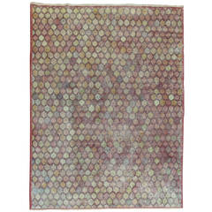 Vintage Turkish Deco Rug 3
