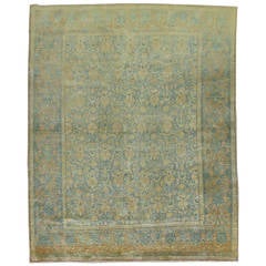 Shabby Chic Antique Persian Tabriz Rug 11