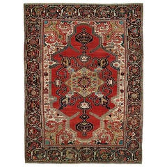 Antique Persian Serapi Rug 7