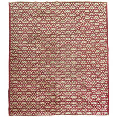 Vintage Turkish Marsala Rug 10