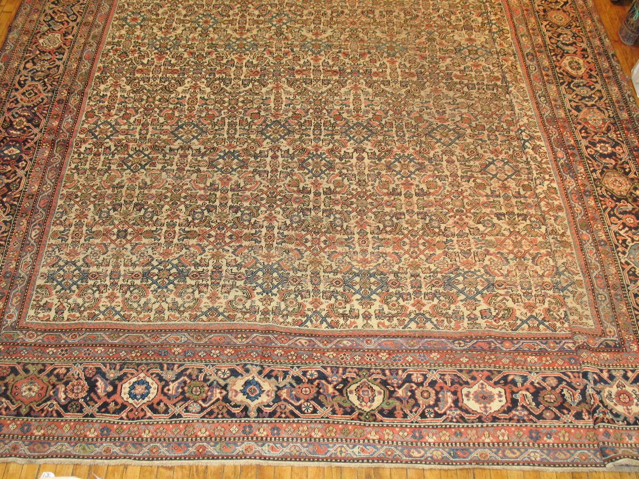 Wool Antique Persian Ferahan Rug