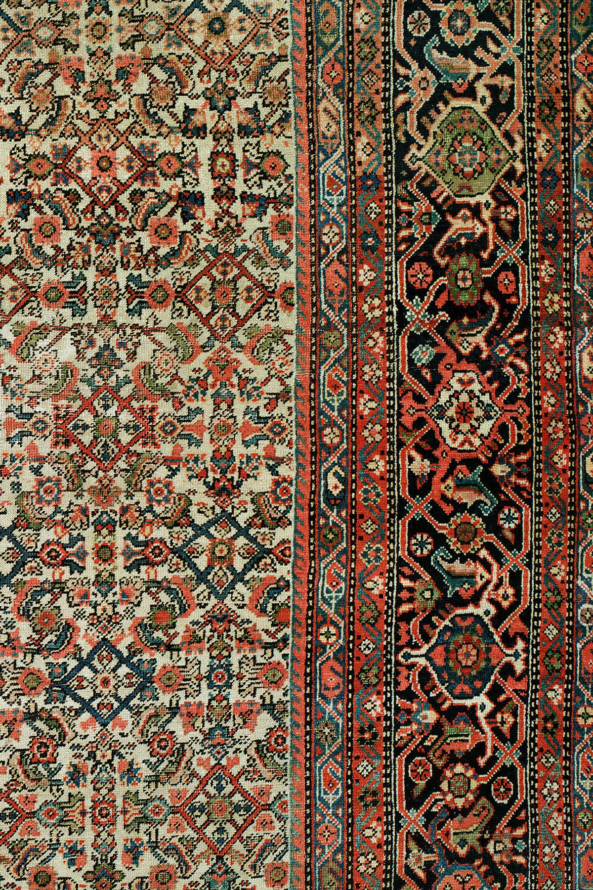 Sultanabad Antique Persian Ferahan Rug