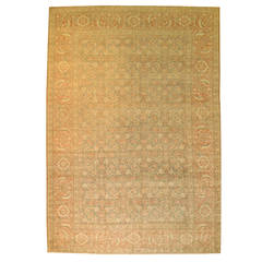 Antique Persian Herati Tabriz Rug 4