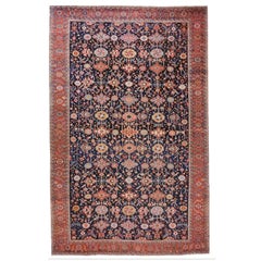 Antique Persian Serapi Oversize Carpet