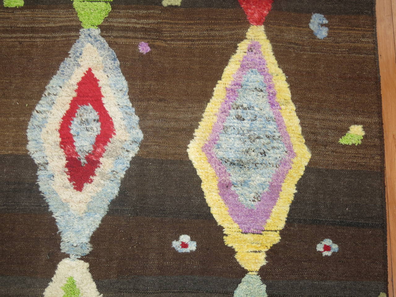 Hand-Woven Vintage Inspired Tulu Flat-Weave Rug