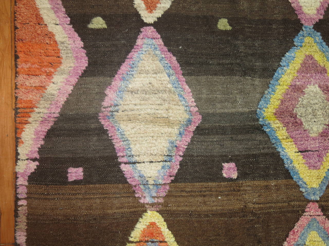 vintage flat weave rug