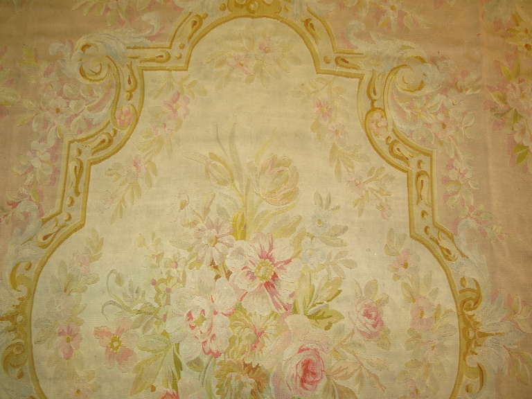 Antique French Aubusson Carpet 3