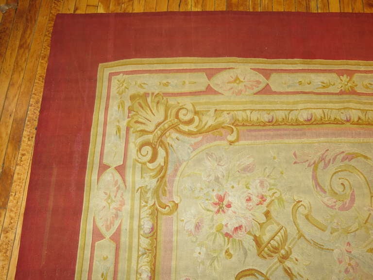 Antique French Aubusson Carpet 4