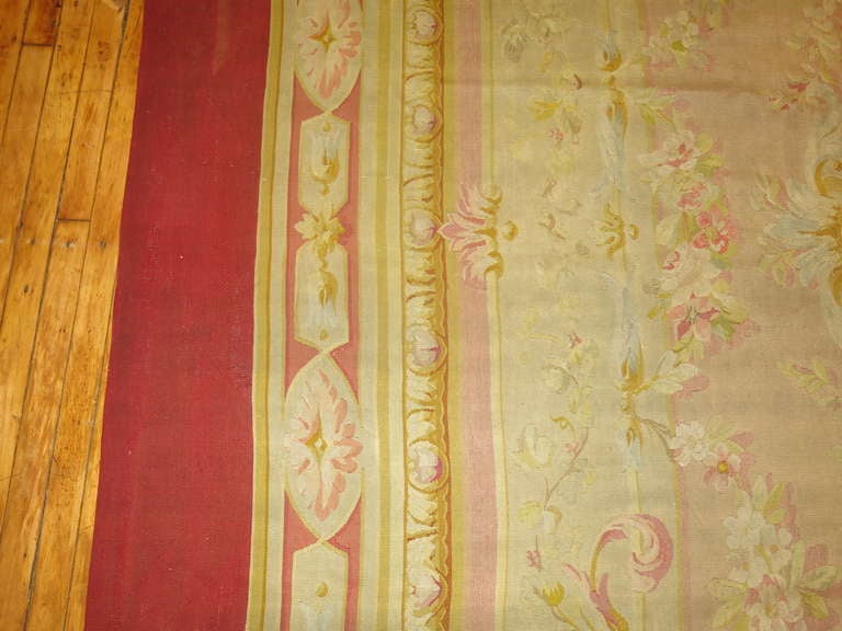 Antique French Aubusson Carpet 2
